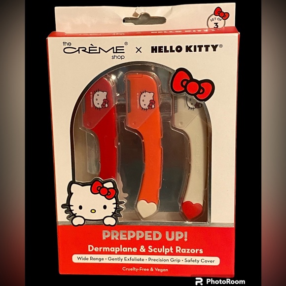 NWT•The Crème Shop x Hello Kitty derma-plane 3pk razors - Picture 1 of 4
